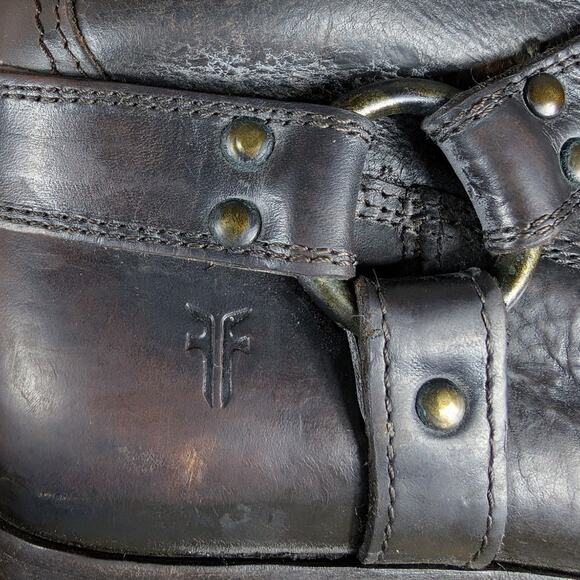 Frye Dark Brown Leather Ankle Boots - Picture 10 of 15